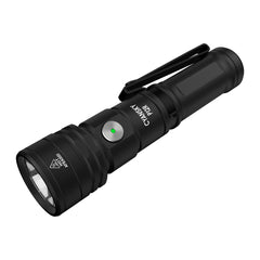 Cyansky P12R Multifunctional Rechargeable EDC Flashlight (Black & Green)