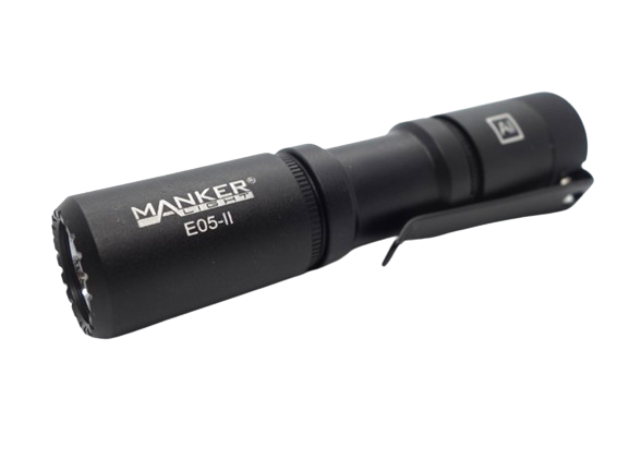 Manker E05 II 1300 Lumens High Output EDC Flashlight (Black) CW