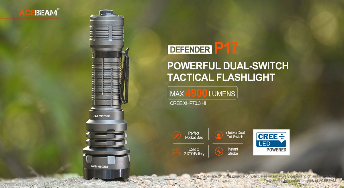 Acebeam Defender P17 MAO Limited Edition 4900 Lumens Acebeam Defender P17 MAO Limited Edition 4900 Lumens