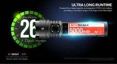 Acebeam E75 Quad-Core High Performance LED Flashlight 4500 Lumens