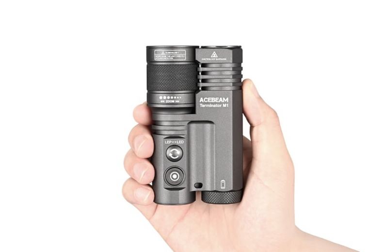 Acebeam Terminator M1 Dual Head LEP/LED Flashlight (Limited Edition) 3 ...