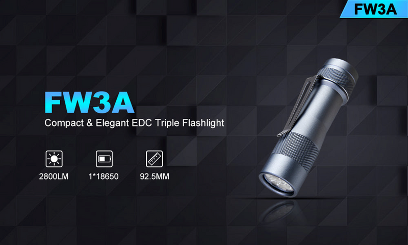 Lumintop FW3A CREE XPL HI (CW) Black 2800 Lumens