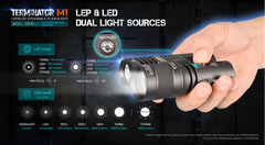 Acebeam Terminator M1 Dual Head LEP/LED Flashlight (Limited Edition) OD Green