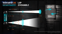 Acebeam Terminator M1 Dual Head LEP/LED Flashlight (Limited Edition) OD Green
