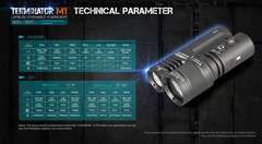 Acebeam Terminator M1 Dual Head LEP/LED Flashlight (Limited Edition) OD Green