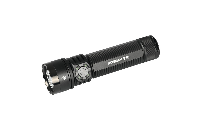 Acebeam E75 Quad-Core High Performance LED Flashlight 4500 Lumens Black and ODG Green