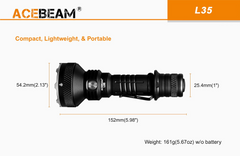 Acebeam L35 Tactical Flashlight 5000 Lumens (Dark Green)