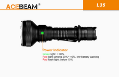 Acebeam L35 Tactical Flashlight 5000 Lumens (Dark Green 1st Gen)