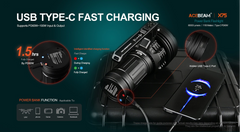 Acebeam X75 CREE XHP70.2 and XHP70.3 HI 67000 + Lumens