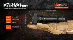 Acebeam L35 2.0 Tactical Flashlight CREE XHP70.3 HI 5000 Lumens