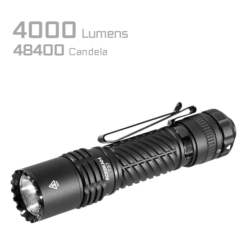 Acebeam T37 Tactical/Duty Flashlight 4000 Lumens (4 Colors)
