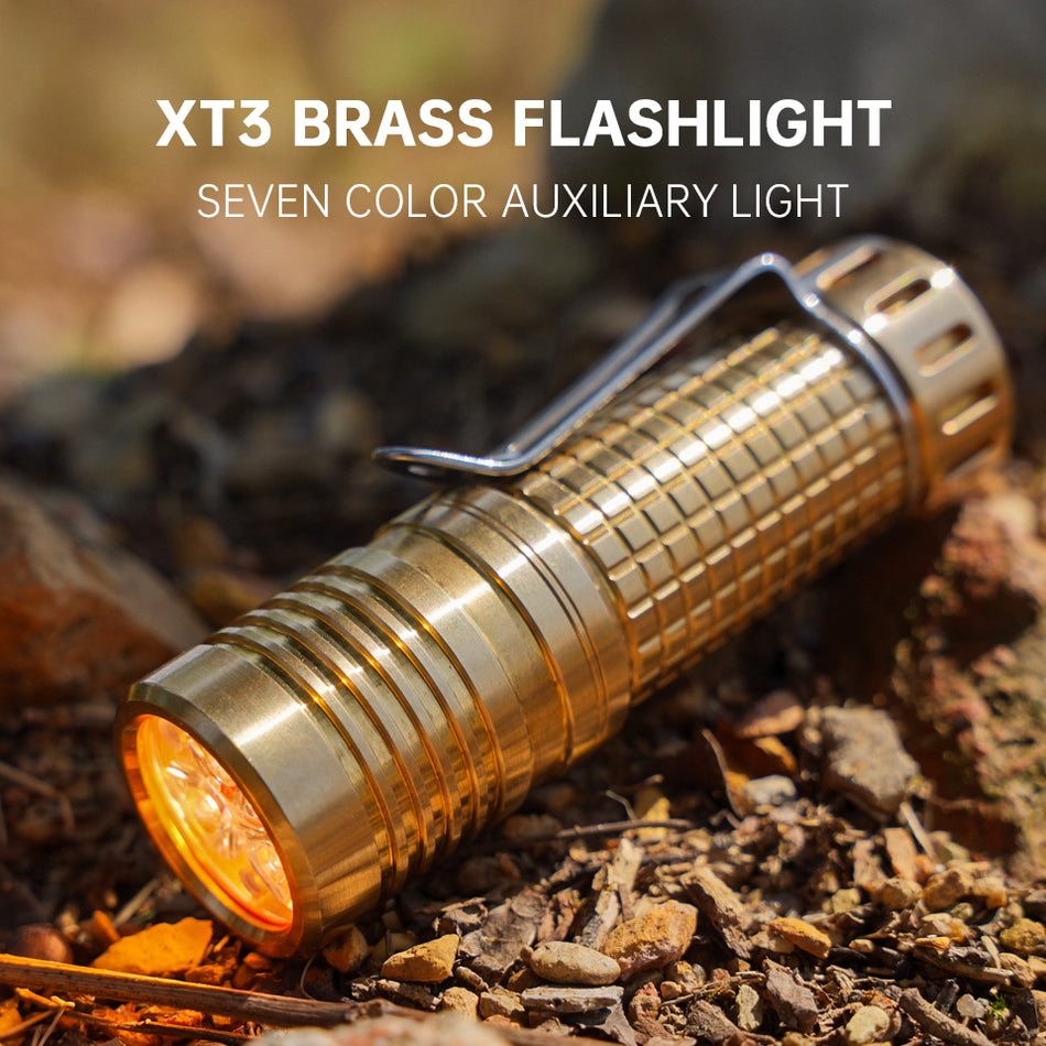 Maeerxu XT3 Brass 2800+ Lumen EDC Flashlight