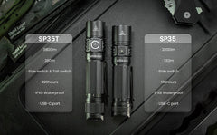 Sofirn SP35T Rechargeable Tactical Flashlight 3800 Lumens