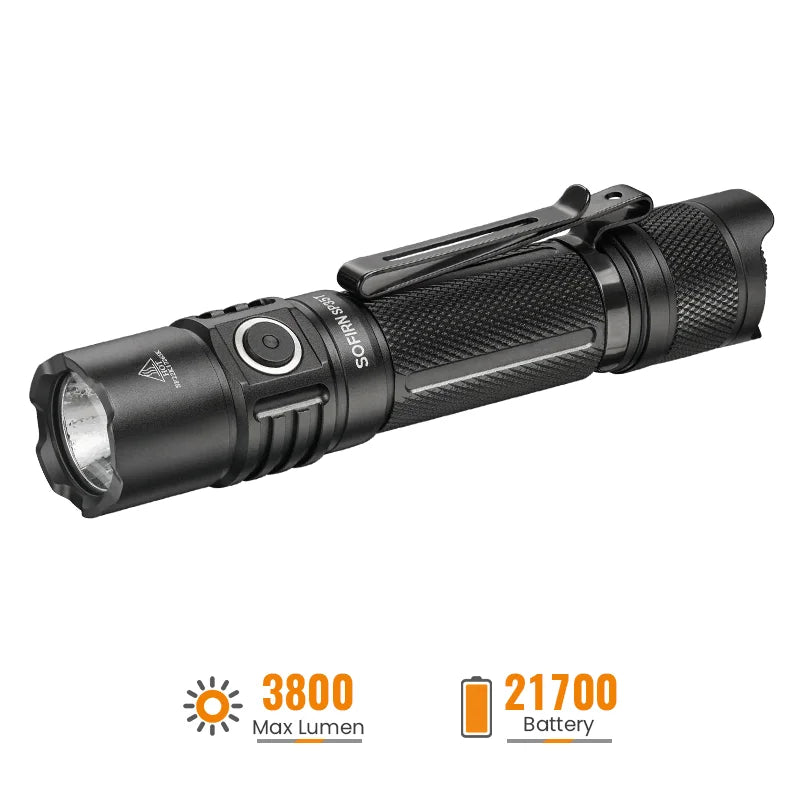 Sofirn SP35T Rechargeable Tactical Flashlight 3800 Lumens