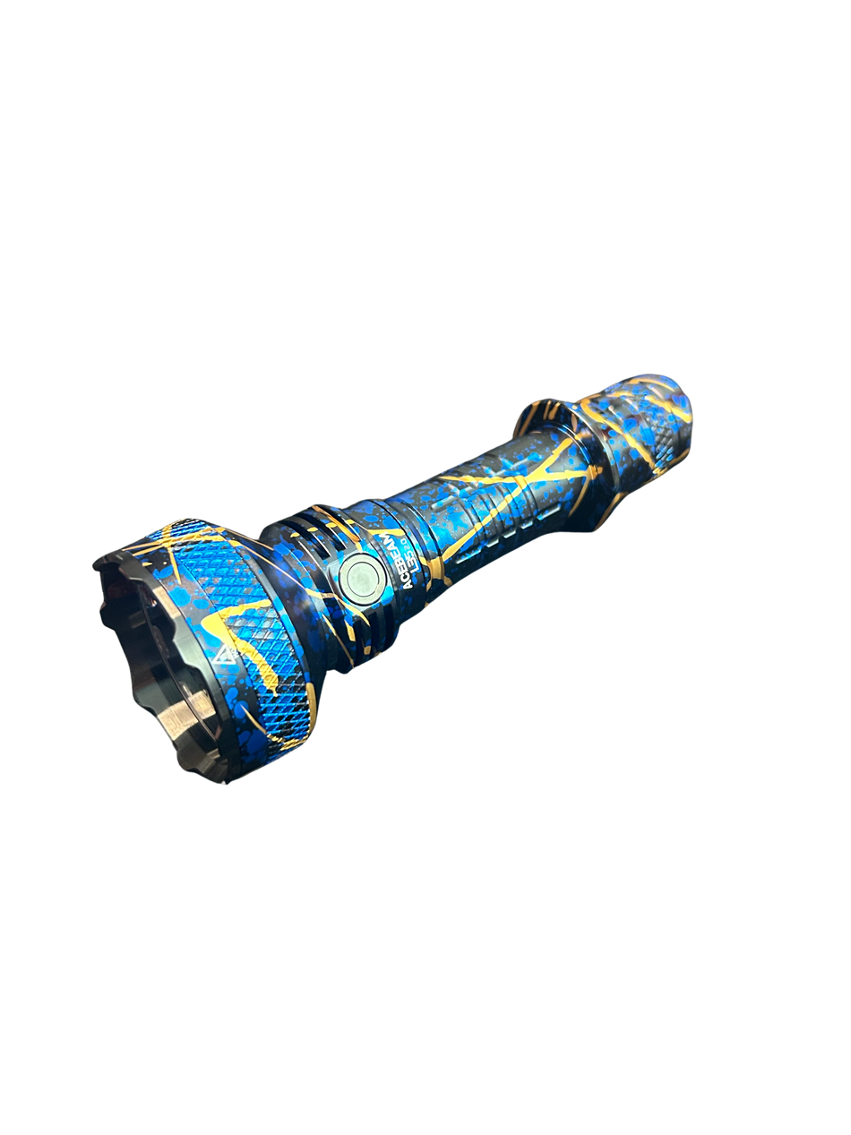 Acebeam L35 2.0 Tactical Flashlight CREE XHP70.3 HI 5000 Lumens (Black&Blue Camo) Limited Edition