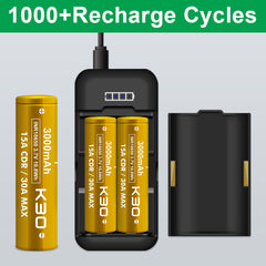 Vapcell 18650 K30 3000mah 15A Rechargeable Battery