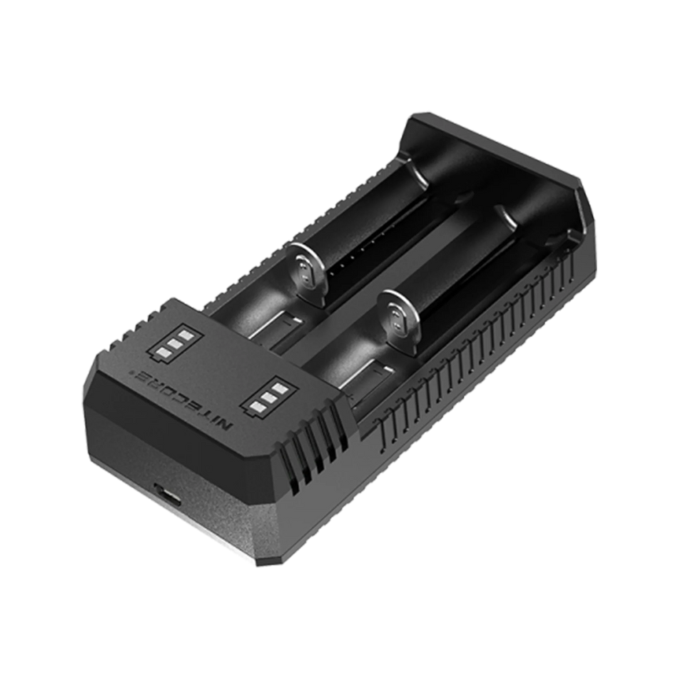 Nitecore UI2 Dual-Slot USB-C Battery Charger, for 18650, 21700, 18350, 20700 Batteries