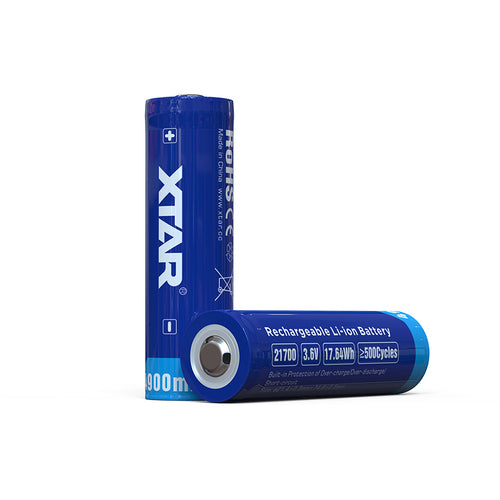 XTAR 21700 4900mAh Rechargeable Li-ion Battery (Button Top)