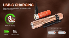 Acebeam Pokelit AA Copper Nichia 519A 500 Lumens