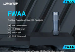 Lumintop FWAA Copper 1200 Lumens EDC Flashlight Nichia 219C (4000K)