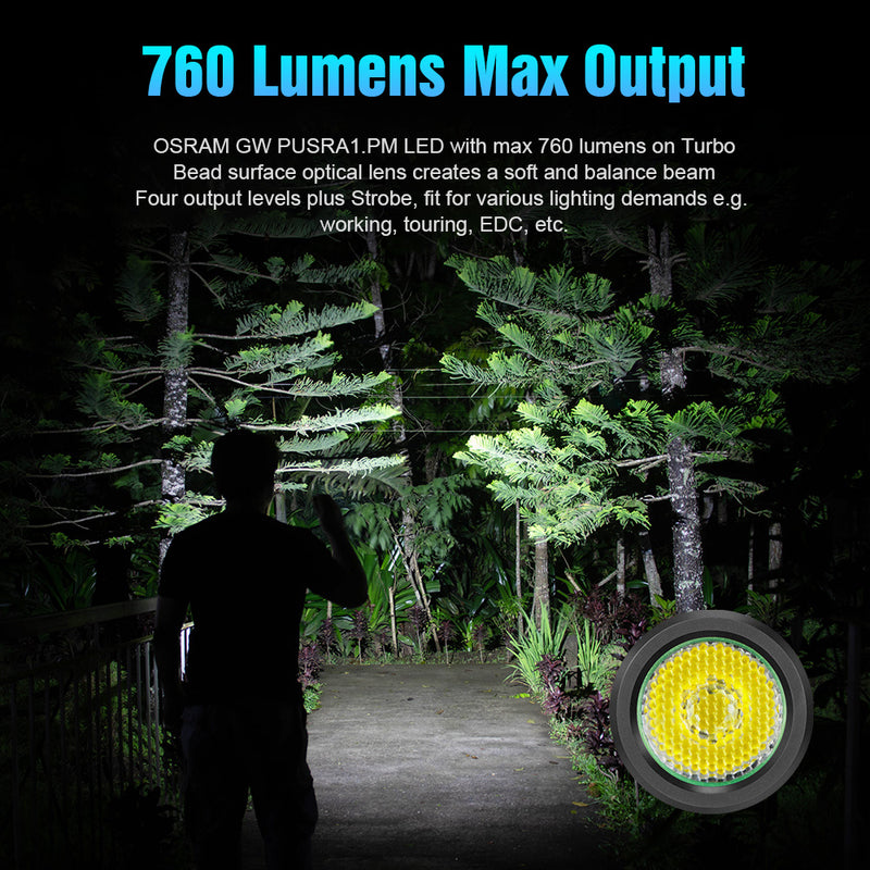 Lumintop EDC15 760 Lumens Compact Flashlight