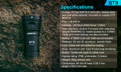 Lumintop BLF GT3 18000 Lumens