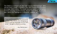 Lumintop FW3A Titanium 2800 Lumens