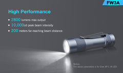 Lumintop FW3A Titanium 2800 Lumens