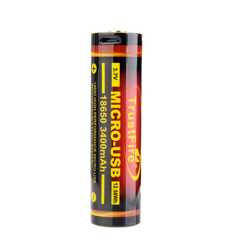 Trustfire (18650) 3400mAh USB Rechargeable Lithium Li ion battery