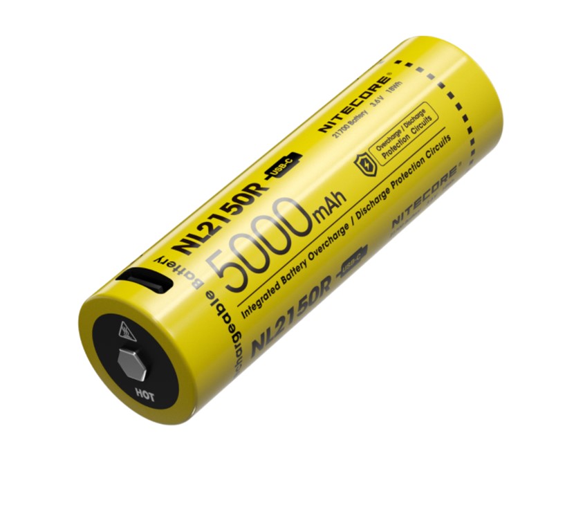Nitecore NL2150R 5000mAh USB-C Rechargeable 21700 Battery