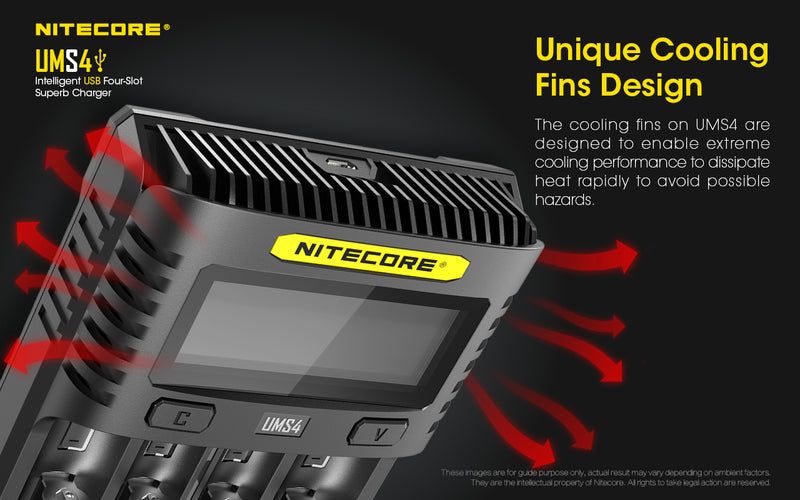 Nitecore UMS4 USB Four-Slot USB Fast Charger