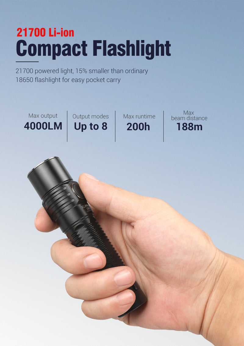 Klarus G15 Flashlight 4000 Lumens