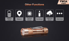 Lumintop FW3A Copper 2800 Lumens Nichia 219C