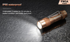 Lumintop FW3A Copper 2800 Lumens Nichia 219C