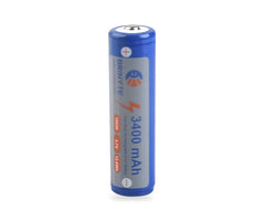 Brinyte 18650 3400mAh Protected Rechargeable Lithium (Li-ion) Button Top Battery
