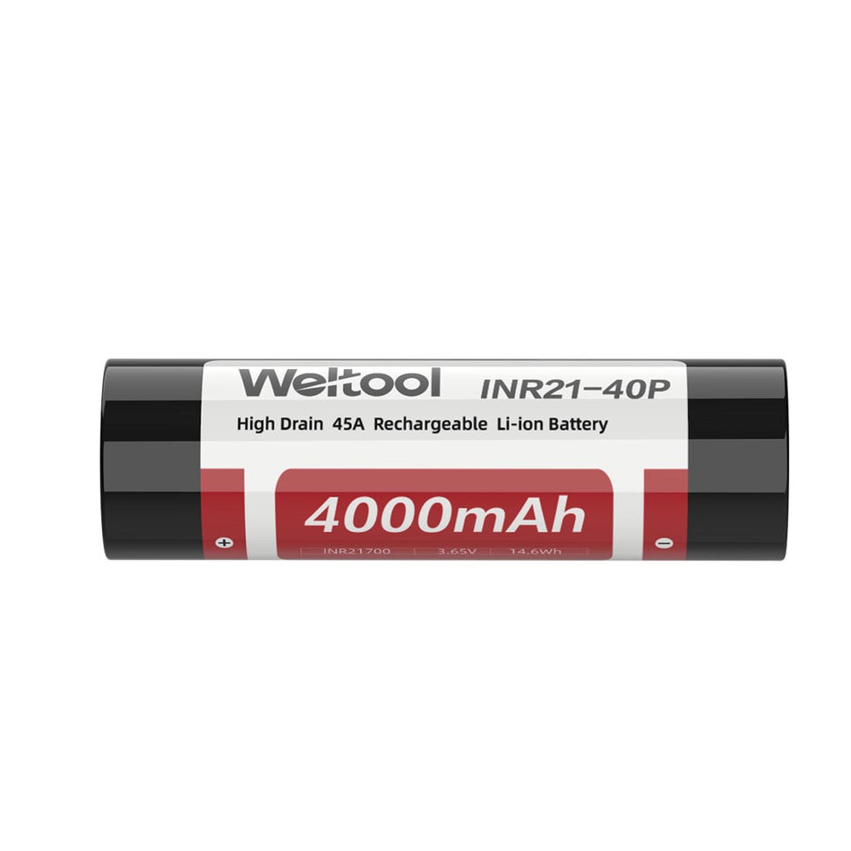 Weltool INR21-40P High Drain 21700 Li-ion 4000mAh Rechargeable Battery