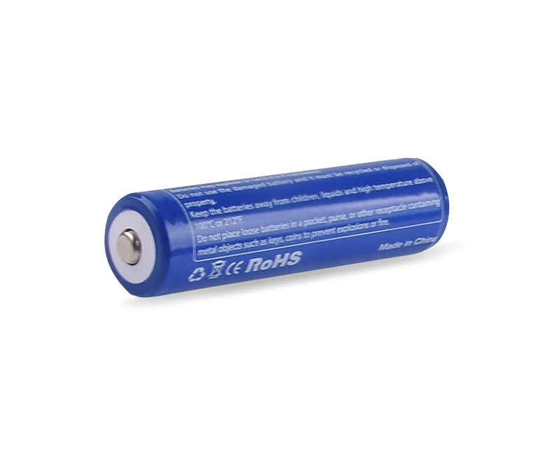 Brinyte 18650 3400mAh Protected Rechargeable Lithium (Li-ion) Button Top Battery