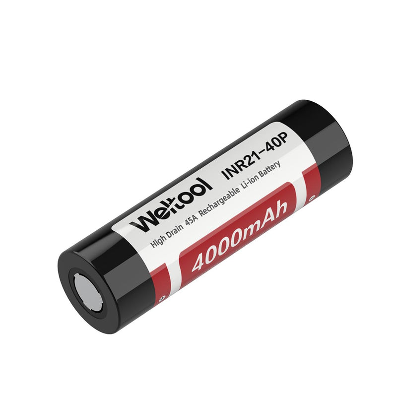Weltool INR21-40P High Drain 21700 Li-ion 4000mAh Rechargeable Battery
