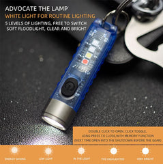 S11 Multi Function Keychain Flashlight (Clear)