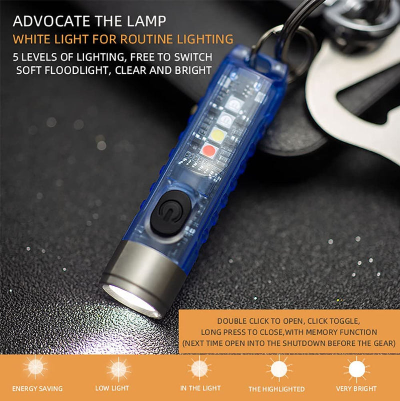 S11 Multi Function Keychain Flashlight (Green)