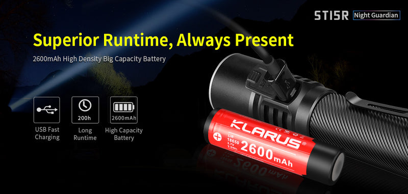 Klarus ST15R Night Guardian 1200 Lumens
