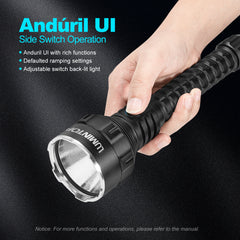 Lumintop PK21 8100 Lumens with 2x 21700 Button Top Batteries