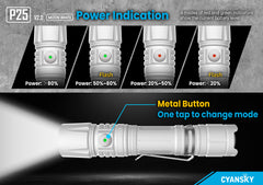 Cyansky P25 V2.0 3600 Lumens (White) Micro-Arc Oxidation