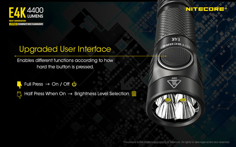 Nitecore E4K 4400 Lumens