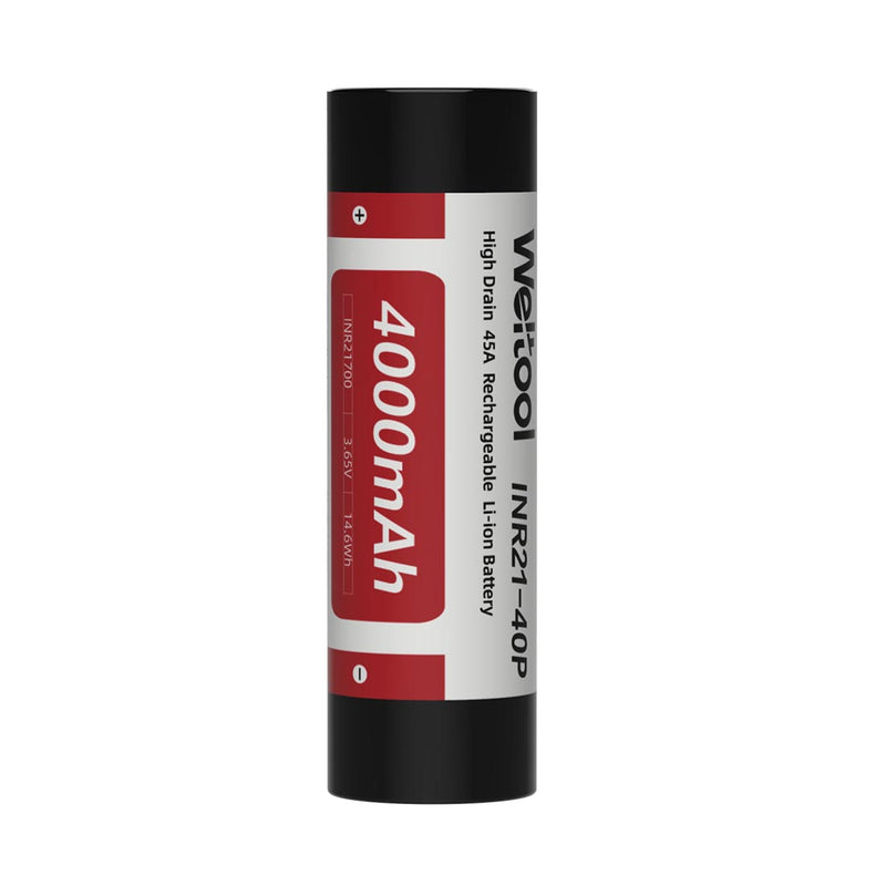Weltool INR21-40P High Drain 21700 Li-ion 4000mAh Rechargeable Battery