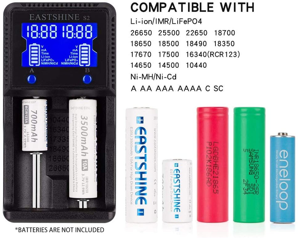 Eastshine S2 Smart Charger Universal Battery Charger