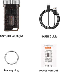 Boruit Model V3 EDC Multi-Functional Keychain Flashlight 900 Lumens