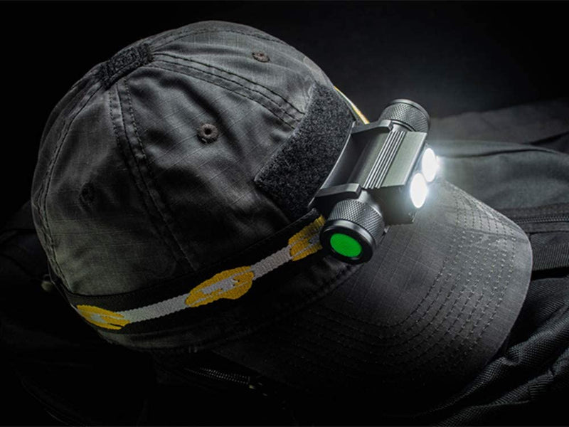 Headlamp Kit with Rechargeable Battery 2000 Lumens (Black)