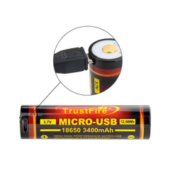 Trustfire (18650) 3400mAh USB Rechargeable Lithium Li ion battery