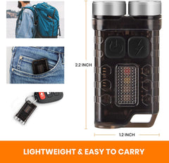 Boruit Model V3 EDC Multi-Functional Keychain Flashlight 900 Lumens
